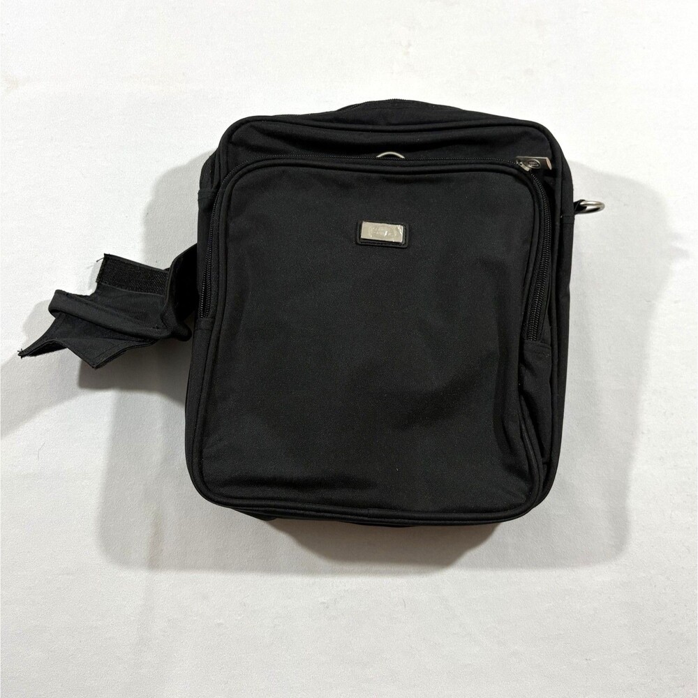 Land Rover Black Expandable Shoulder Duffle Bag Collapsible Travel Messenger OEM